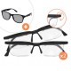 2 paires de Lunettes Vision P-Maxx, 1 Lunette de Soleil Polarglasses 