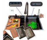 ÉVIER DE CUISINE INTELLIGENT AVEC ROBINET TÉLESCOPIQUE