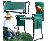 TABOURET DE JARDIN PLIABLE 3 EN 1 AVEC COMPARTIMENTS POUR OUTILS