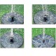 FONTaine FLOTTANTE SOLAIRE POUR JARDIN AVEC 5 BUSES