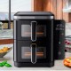 FRITEUSE À AIR DOUBLE 11 L AVEC PANNEAU LATÉRAL ET 2800W