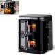 FRITEUSE À AIR DOUBLE 11 L AVEC PANNEAU LATÉRAL ET 2800W