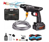 NETTOYEUR HAUTE PRESSION - PISTOLET À EAU HAUTE PRESSION AVEC 2 BATTERIES DE 48 V
